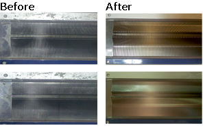 Loom Reed before and after cleaning using Mahalakshmee Ultrasonic Loom Reed Cleaning Machine